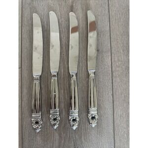 4 Towle KING GUSTAV, 18/10 Stainless Steel, Dinner‎ Knife, 9 5/8" China
